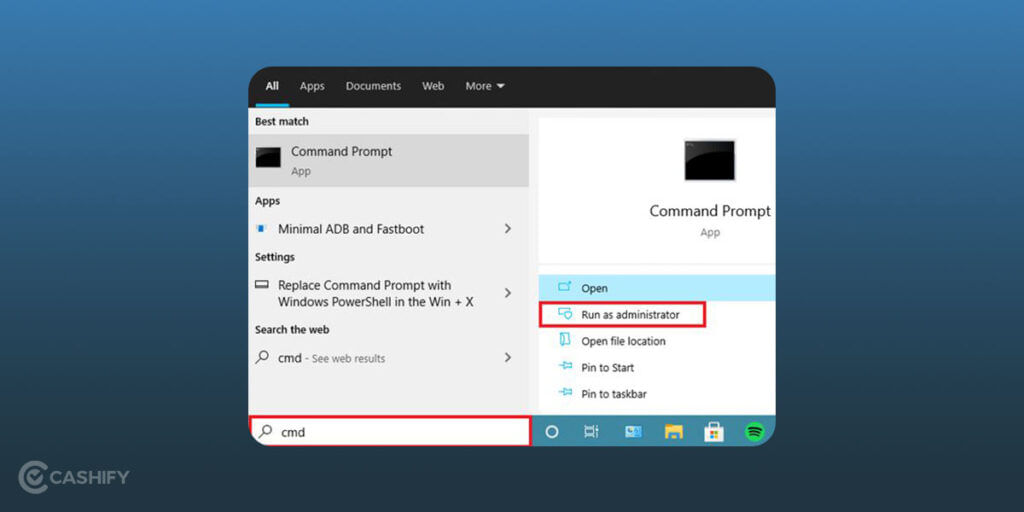 Command Prompt app