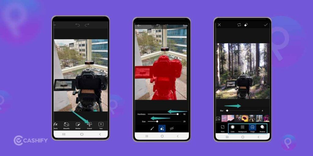 how to change background in picsart