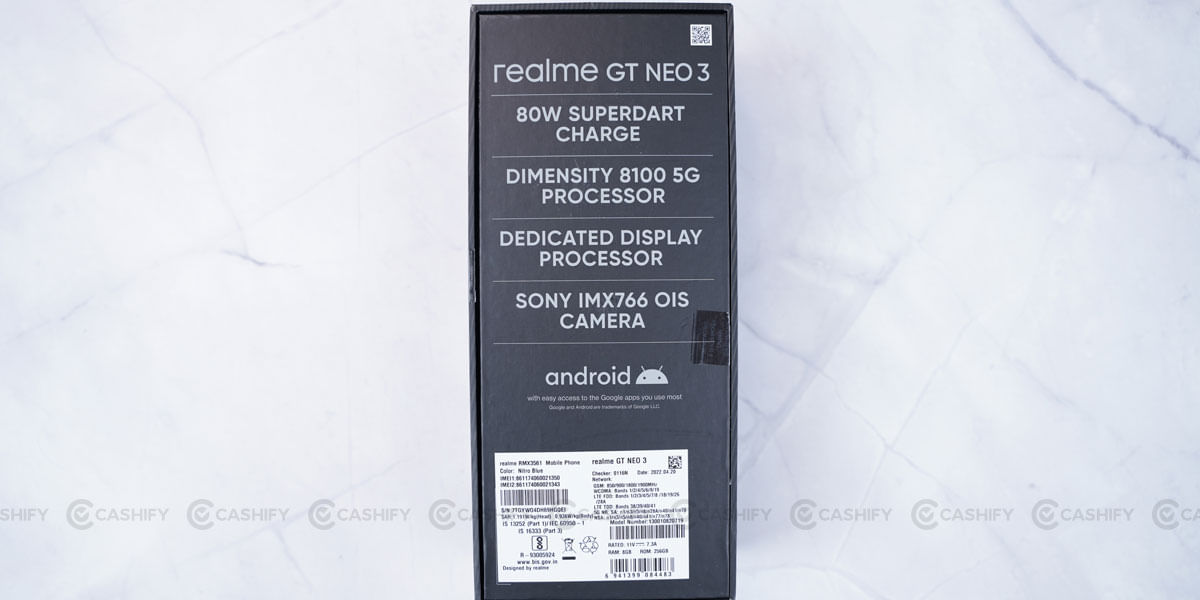 Realme GT Neo 3 Specs at a glance