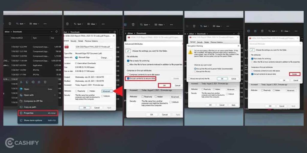 password protect on Windows 11