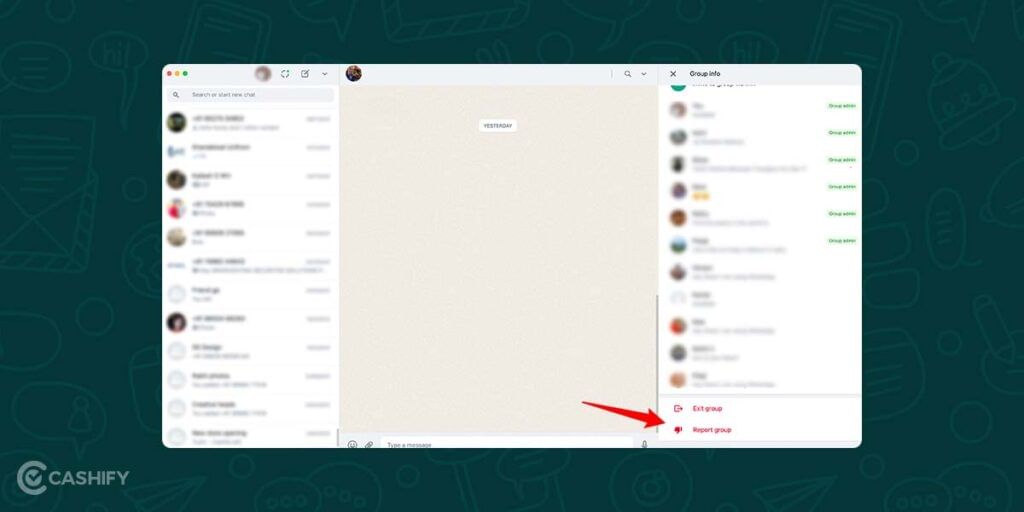 report someone on WhatsApp