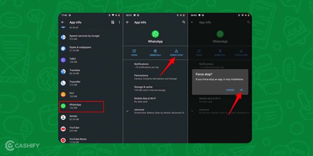 WhatsApp camera zoomed in problem