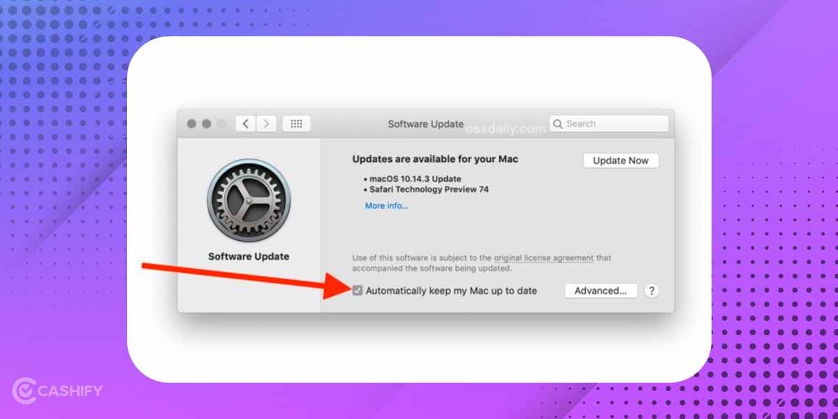Enable Auto detect and download updates