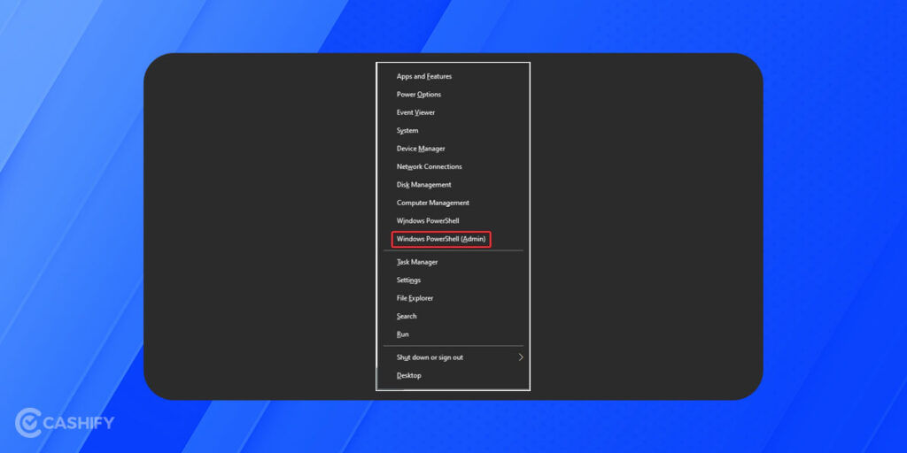 Windows PowerShell (Admin)