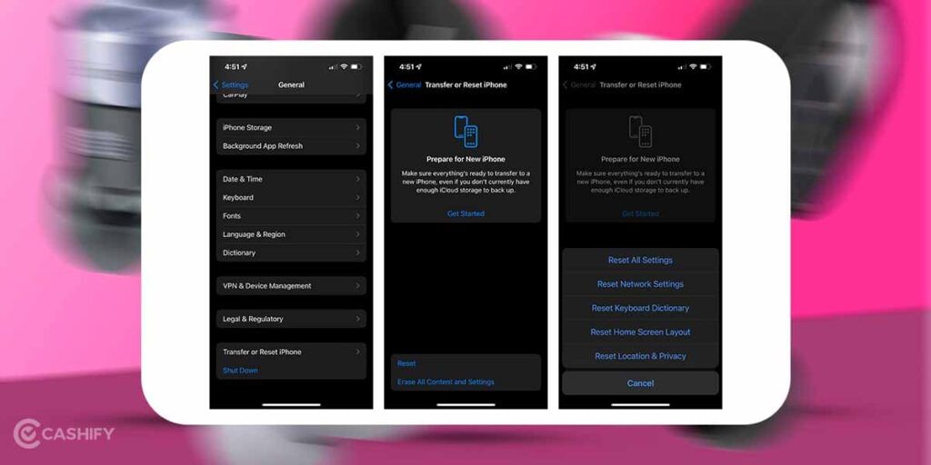 Fix network settings on iPhone