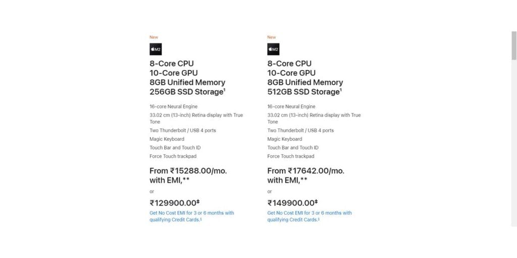 MacBook Prices macbook pro m1 vs macbook pro m2