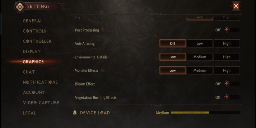 Graphics tab how to increase fps in diablo immortal