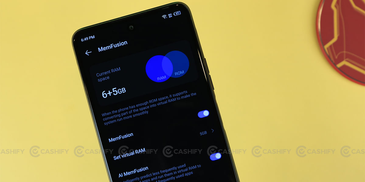 Tecno Pova 3 memfusion