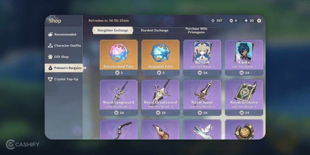Primogems for fate