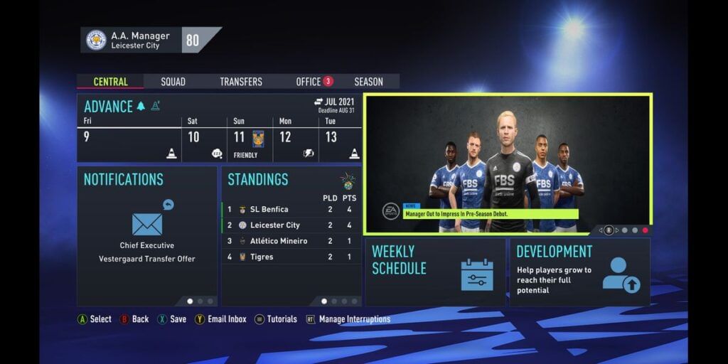 Manager mode