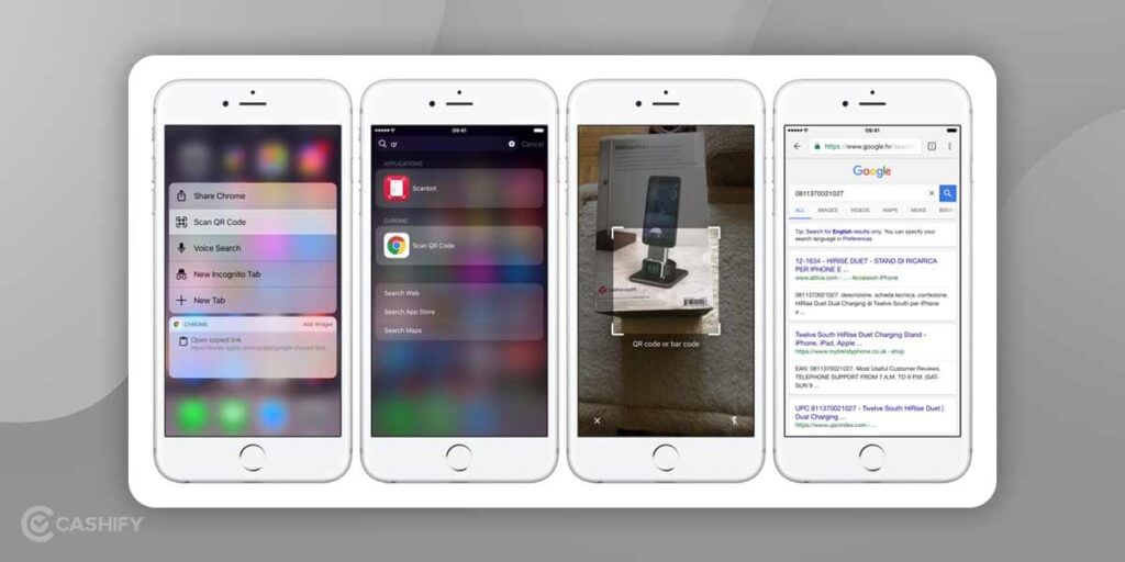 How to scan QR code on iPhone using Google Chrome