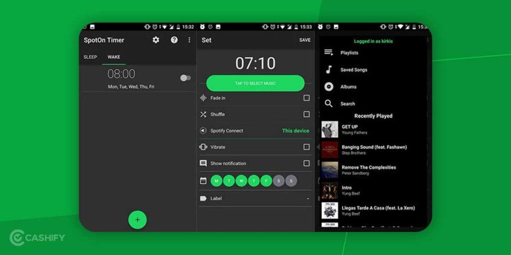 How To Set Spotify Music As An Alarm For Android Device Using SpotOn