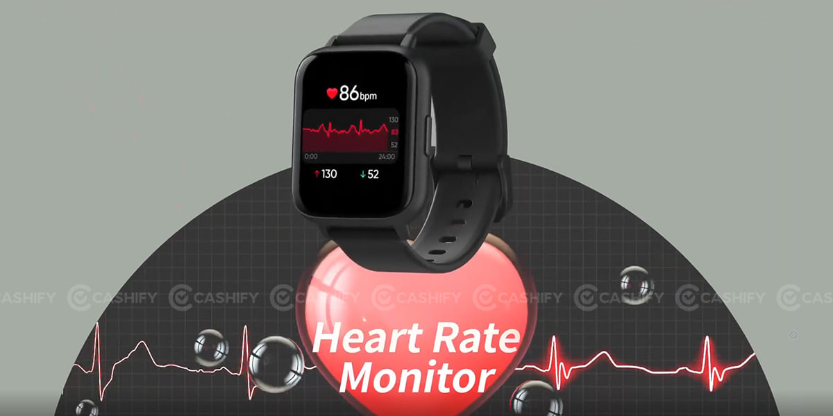 DIZO Watch 2 heart rate monitoring