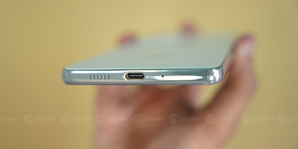 Samsung Galaxy A73 5G bottom view