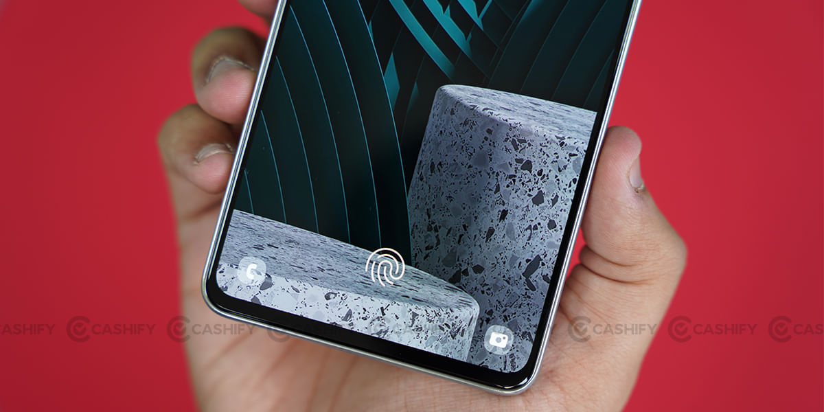 Samsung Galaxy A73 5G fingerprint sensor