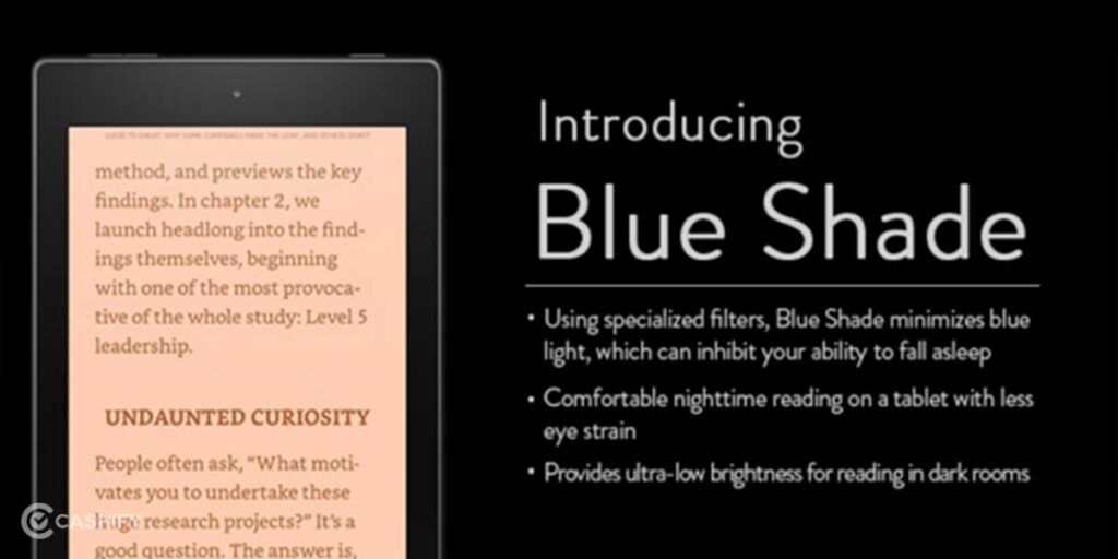 blue shade in amazon fir tablet