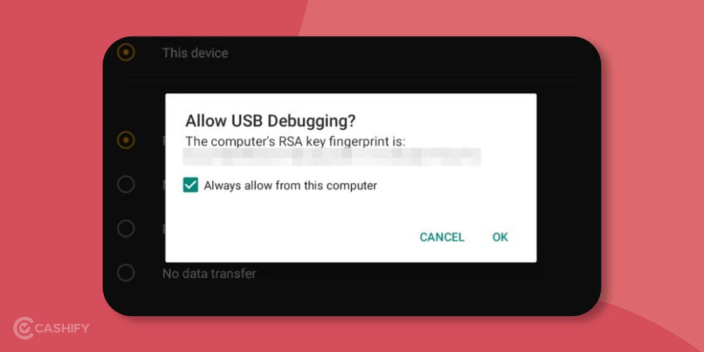 Allow USB Debugging for Amazon Fire Tablet Stock Android