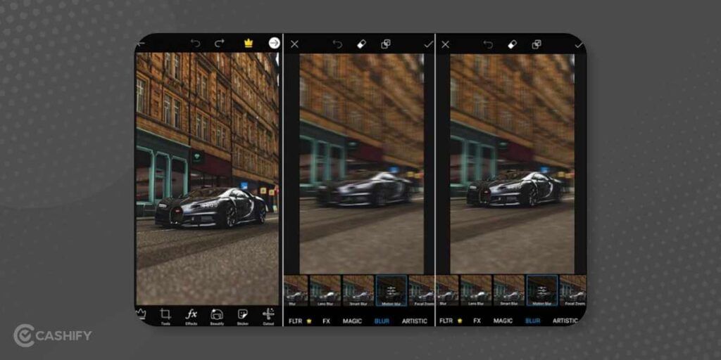 photo blur effect in picsart