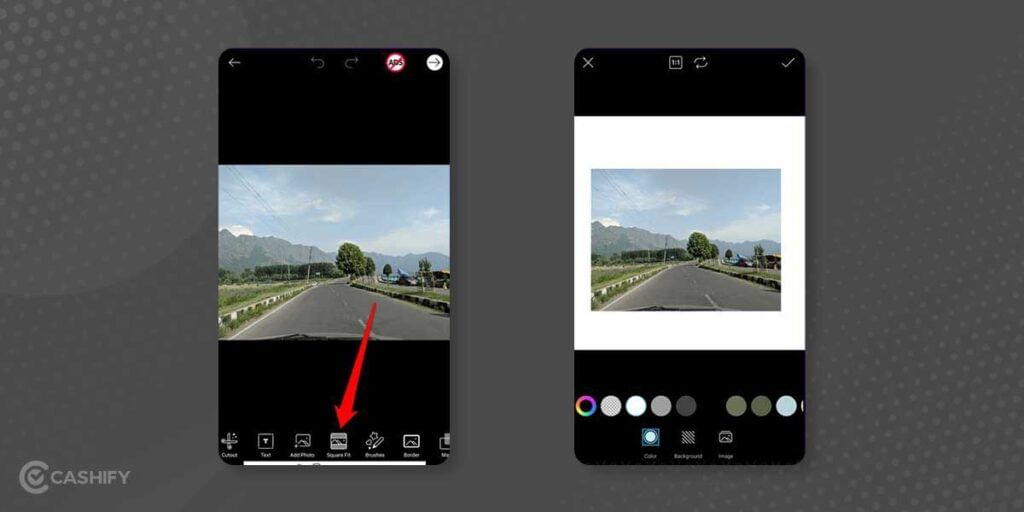 photo colour boarders in picsart