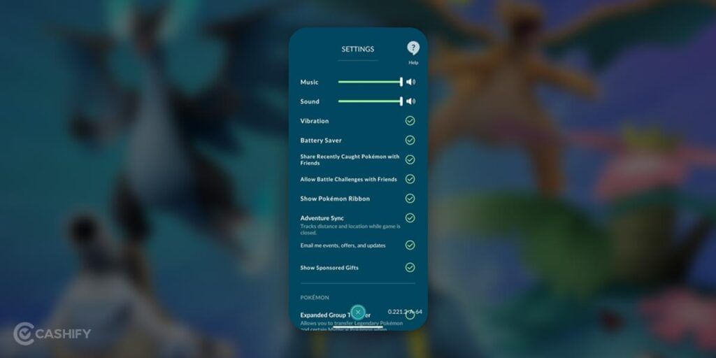 Pokemon Go Settings
