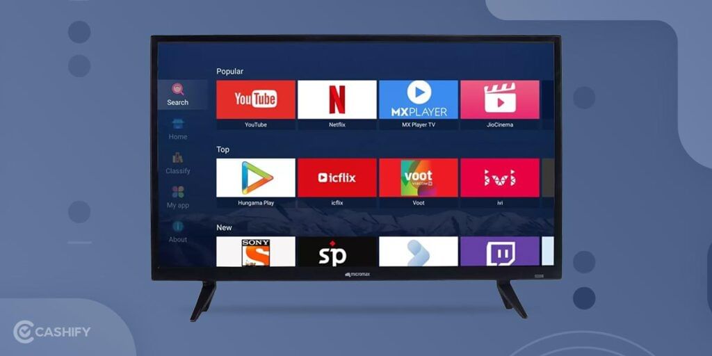 Micromax 80 cm (32 inch)(32CANVAS5V): best Micromax LED Smart TVs in India