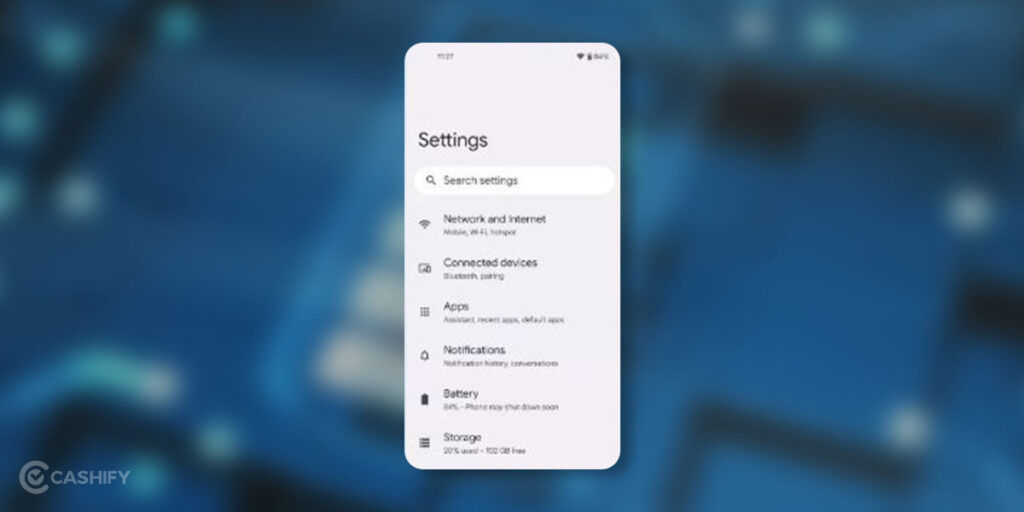 android settings