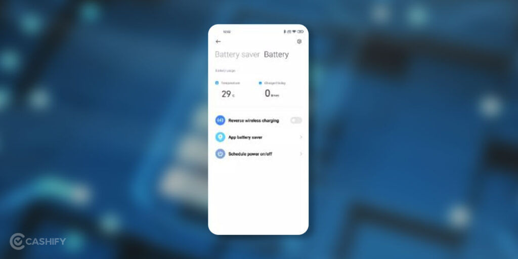 battery usage