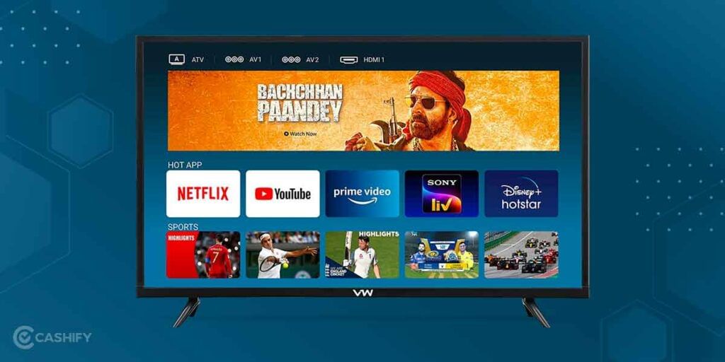 VW 32-inch Smart TV best Smart TV under 10000