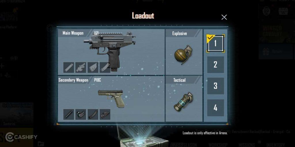 Micro UZI loadout