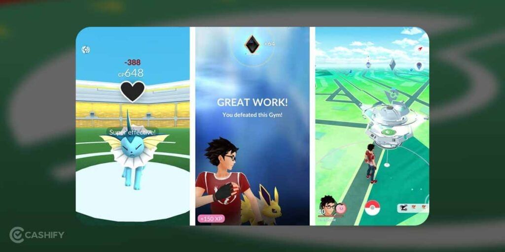 Pokemon defending gym