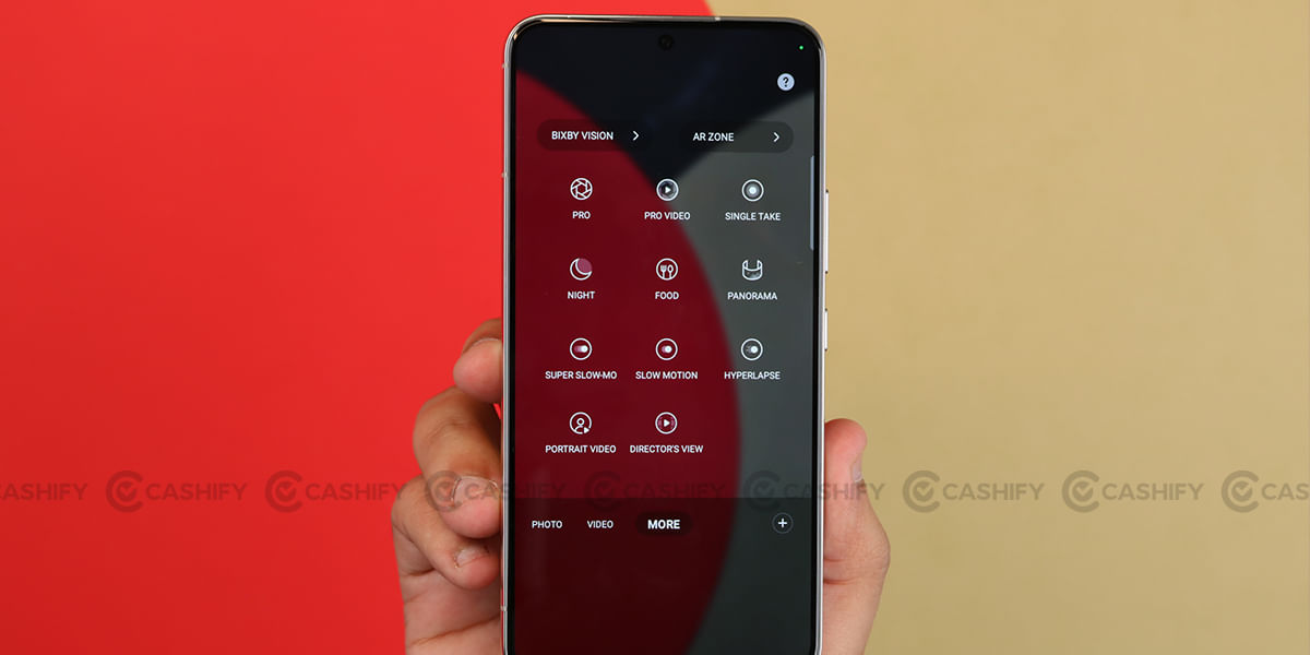 Samsung Galaxy S22 Camera modes