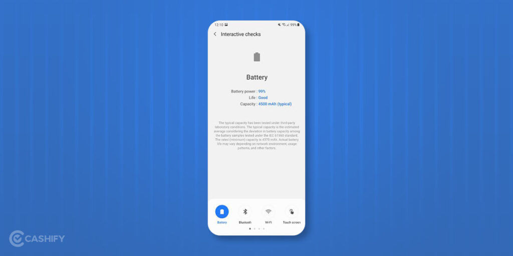 how to check battery health in android