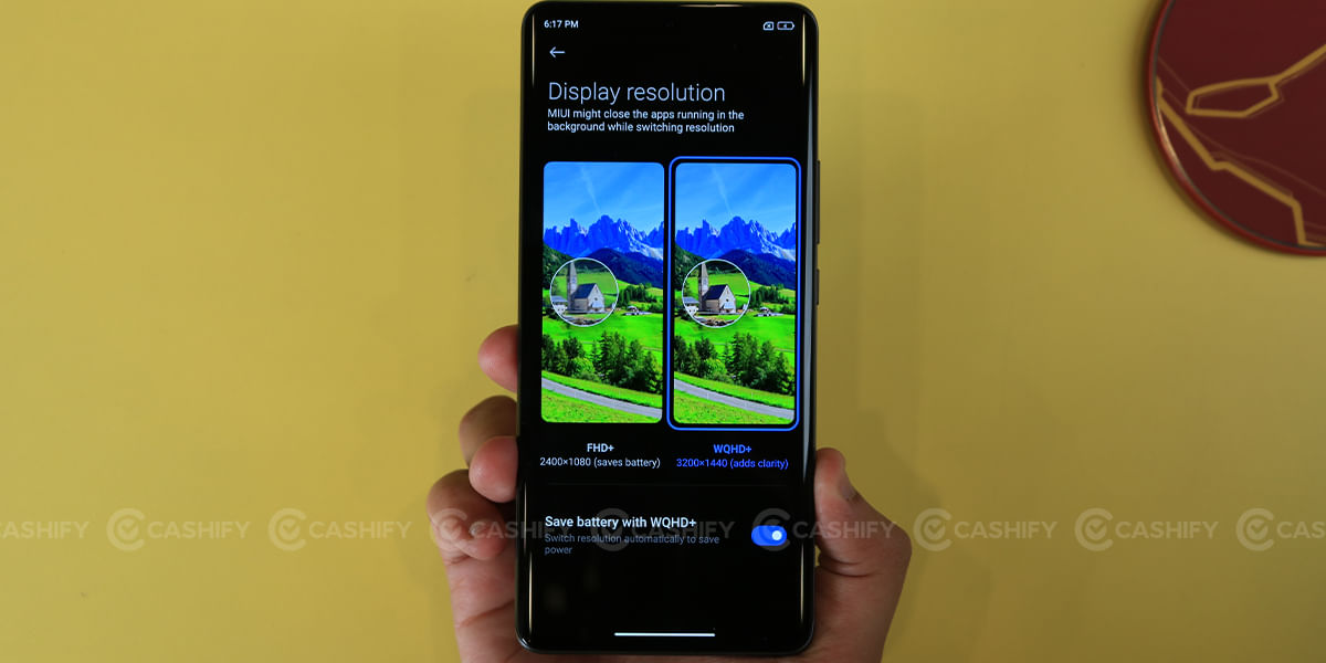 Xiaomi 12 Pro 5G Display modes