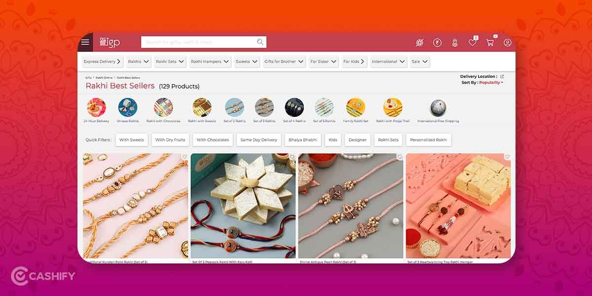 IGP customised rakhi greeting cards