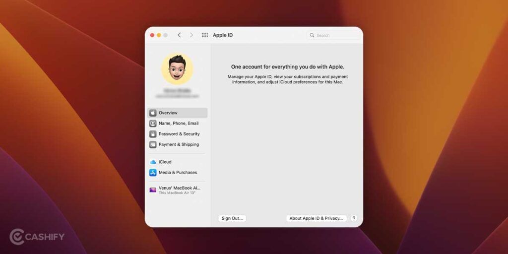 Apple ID Settings