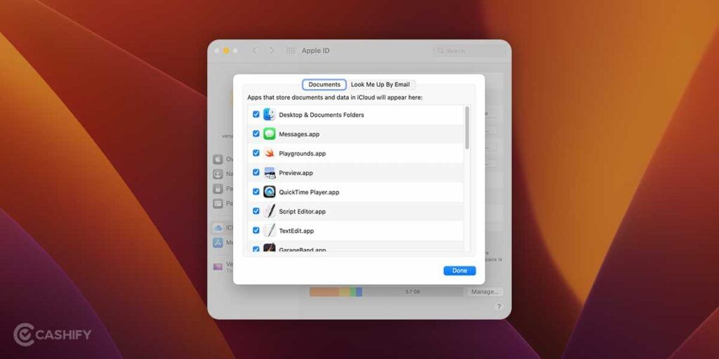 Create Backup in macos