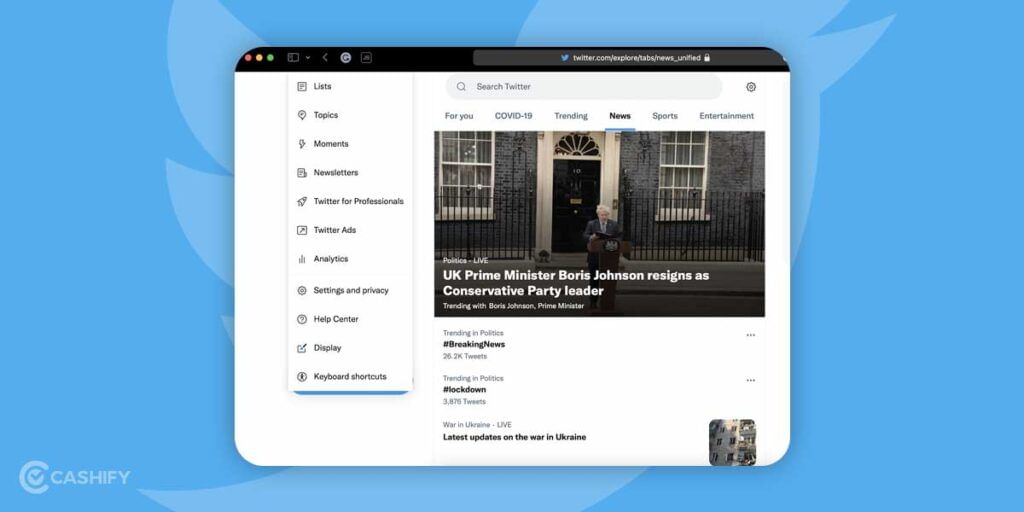 Twitter Settings and Privacy