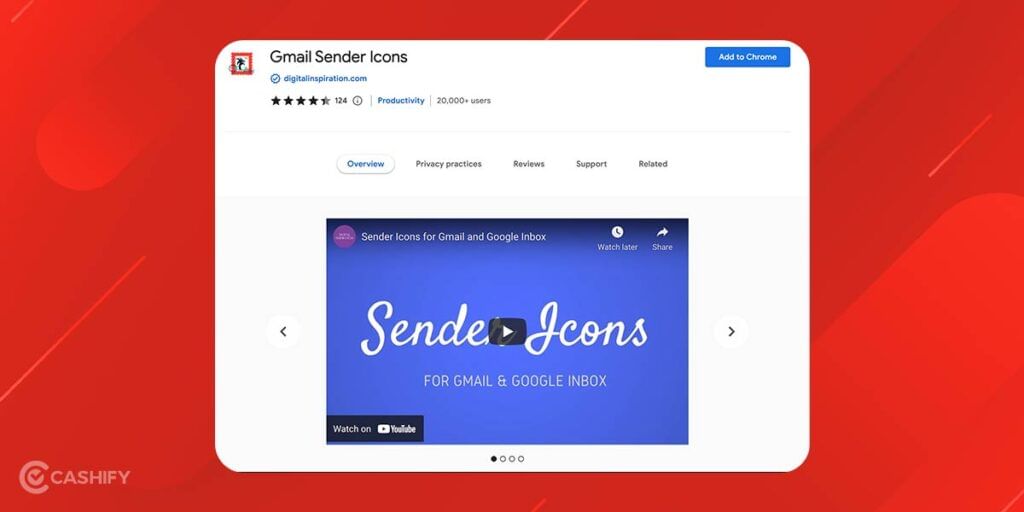 Gmail Sender icons