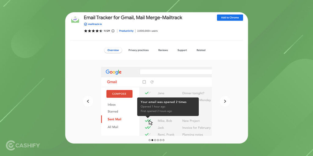 Mailtrack best gmail extensions
