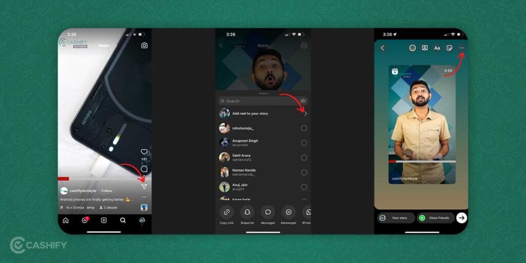 Share Instagram Reel as Story