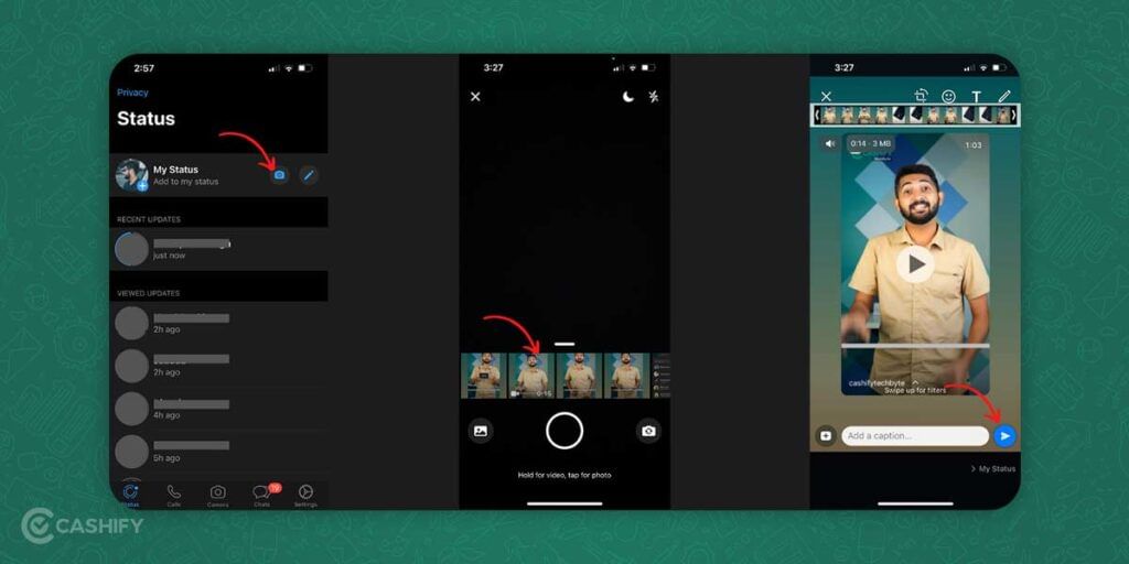 Share Instagram Reel on Whatsapp Status