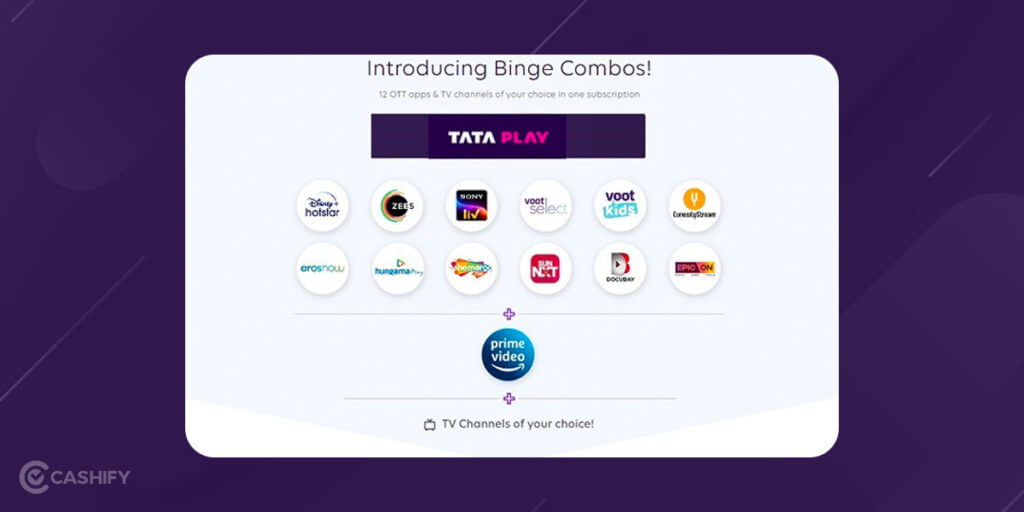 Tata Play Binge Combo free prime membership