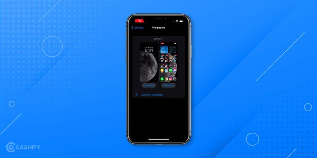 iPhone wallpaper settings
