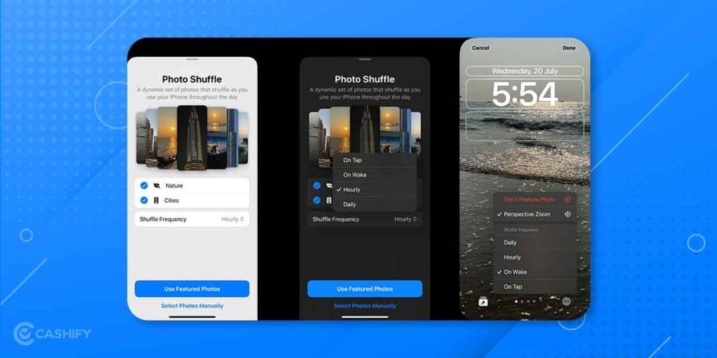 Photo Shuffle iOS 16 lockscreen