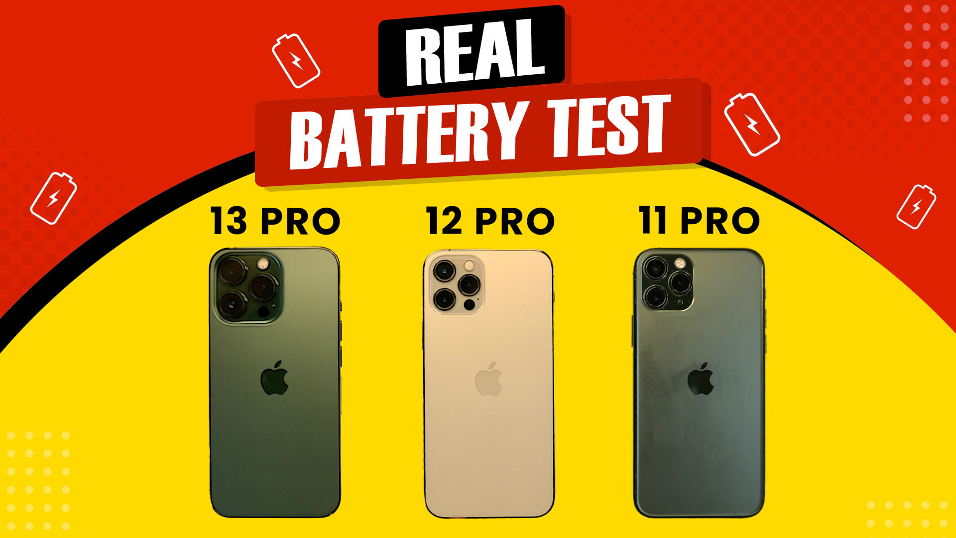 iPhone 13 Pro Vs iPhone 12 Pro Vs iPhone 11 Pro &#8211; Battery mAh Test