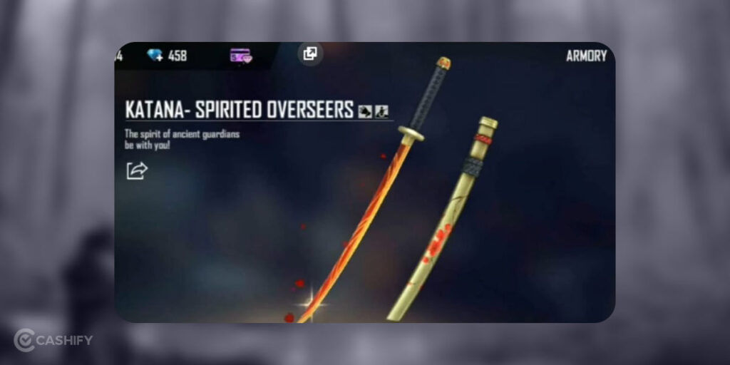 Spirited Overseers Katana best katana skins in free fire