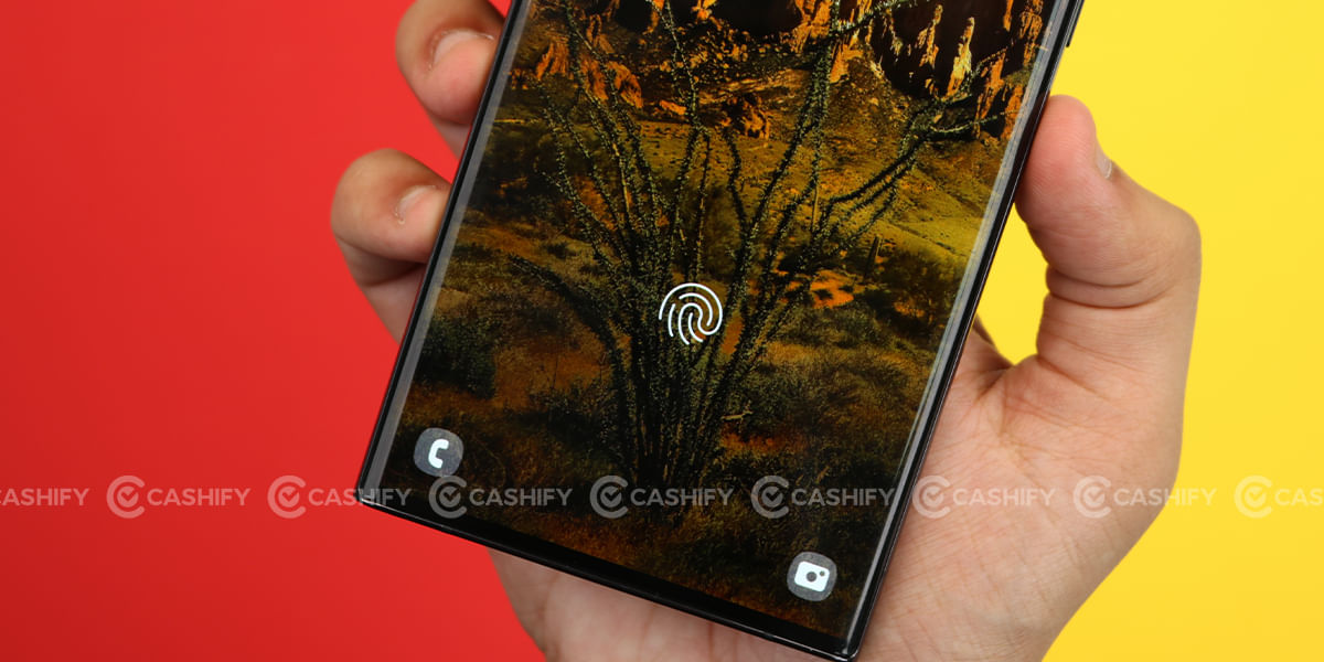 Samsung Galaxy S22 Ultra fingerprint scanner