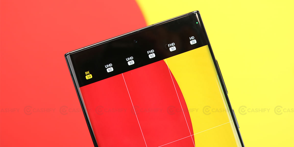 Samsung Galaxy S22 Ultra video recording