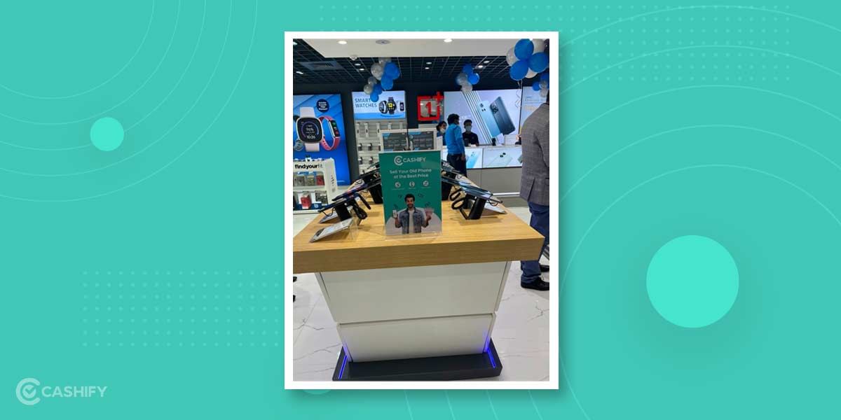 Cashify Banner at Reliance Digital Store