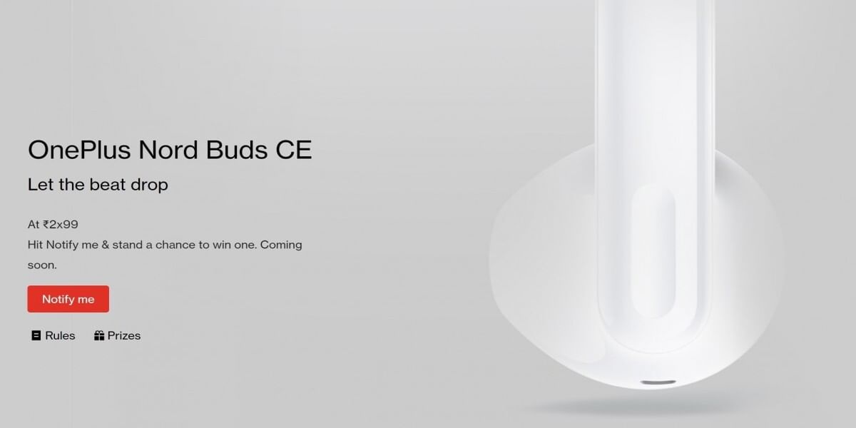 OnePlus Nord Buds CE Is Likely To Cost Between 2,000 To 3,000